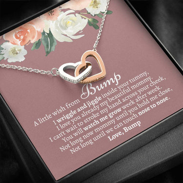 Wish From Bump Interlocking Hearts Necklace - Love You This Much